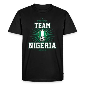 Nigéria - T-shirt Premium bio Homme - noir - Devant - Nico (187cm)