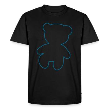 teddy - Men's Premium Organic T-Shirt - black - Front - Nico (187cm)
