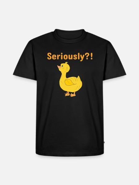 Yellow duckling - Men's Premium Organic T-Shirt - black