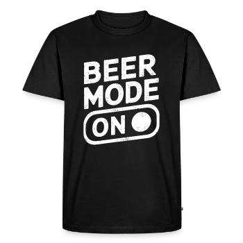 Mode bière sur la bière Dicton - T-shirt Premium bio Homme - noir - Devant - Nico (187cm)