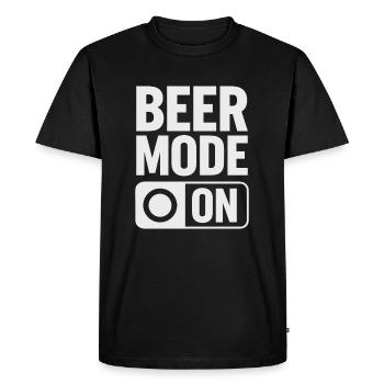 Mode bière sur la bière Dicton - T-shirt Premium bio Homme - noir - Devant - Nico (187cm)