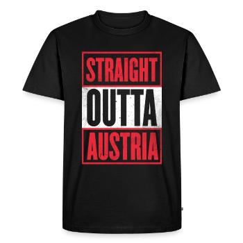 Austria - Men's Premium Organic T-Shirt - black - Front - Nico (187cm)