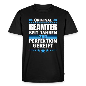 Les fonctionnaires ont mûri jusqu’à la perfection - T-shirt Premium bio Homme - noir - Devant - Nico (187cm)