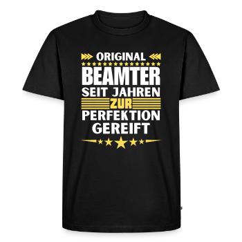 Les fonctionnaires ont mûri jusqu’à la perfection - T-shirt Premium bio Homme - noir - Devant - Nico (187cm)