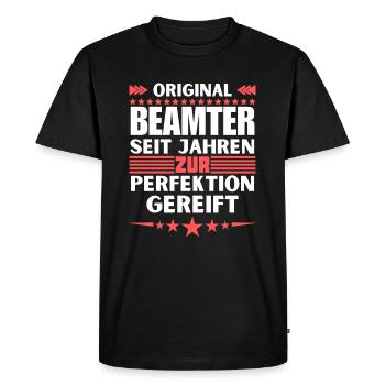 Les fonctionnaires ont mûri jusqu’à la perfection - T-shirt Premium bio Homme - noir - Devant - Nico (187cm)