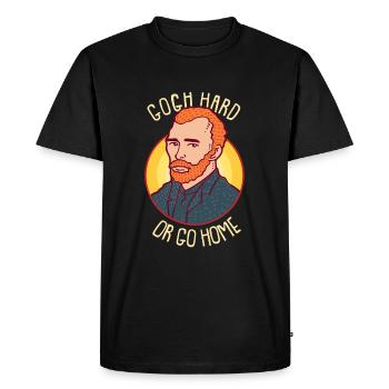 Peintre d'art peinture van gogh peinture impressionnisme - T-shirt Premium bio Homme - noir - Devant - Nico (187cm)