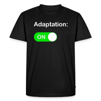 Adaptation ON - T-shirt Premium bio Homme - noir - Devant - Nico (187cm)