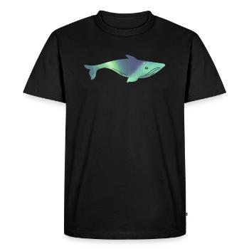 Islande Observation des baleines Aurores boréales d’Islande - T-shirt Premium bio Homme - noir - Devant - Nico (187cm)