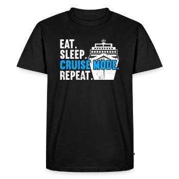 Croisière Croisière Vacances Croisière en famille - T-shirt Premium bio Homme - noir - Devant - Nico (187cm)