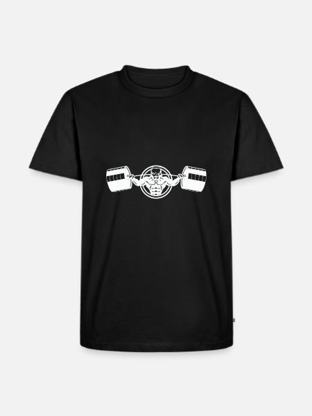 Bodybuilder Hund - Dog - Pitbull - Men's Premium Organic T-Shirt - black