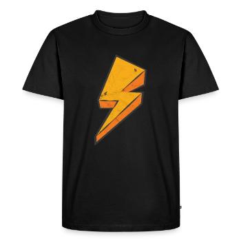 foudre - T-shirt Premium bio Homme - noir - Devant - Nico (187cm)