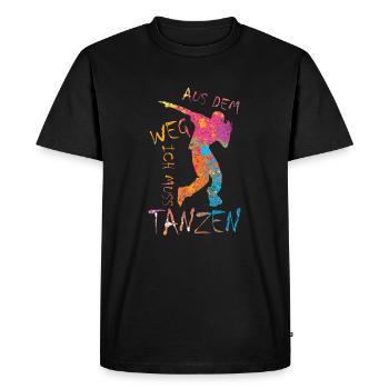 Hors de la piste, je dois danser les danseurs - T-shirt Premium bio Homme - noir - Devant - Nico (187cm)