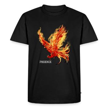 phoenix - Männer Premium Bio T-Shirt - Schwarz - Vorne - Nico (187cm)