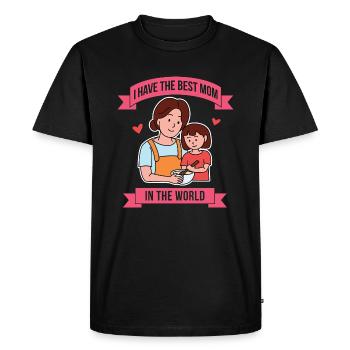 Mother's Day Best Mom Design - Men's Premium Organic T-Shirt - black - Front - Nico (187cm)