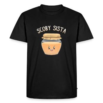Kombucha - Scoby Sista cadeau de thé fermenté - T-shirt Premium bio Homme - noir - Devant - Nico (187cm)