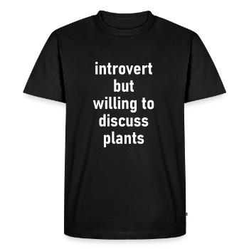 Plante Jardinier Jardin serre fleur cadeau - T-shirt Premium bio Homme - noir - Devant - Nico (187cm)
