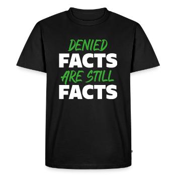 LES FAITS REFUSÉS SONT TOUJOURS DES FAITS - T-shirt Premium bio Homme - noir - Devant - Nico (187cm)