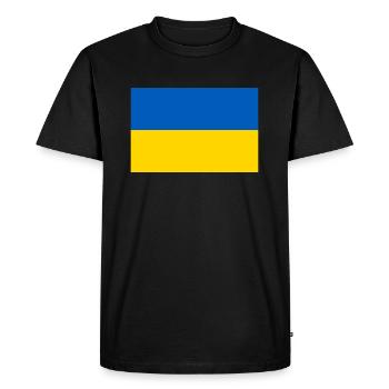 Ukraine - Men's Premium Organic T-Shirt - black - Front - Nico (187cm)