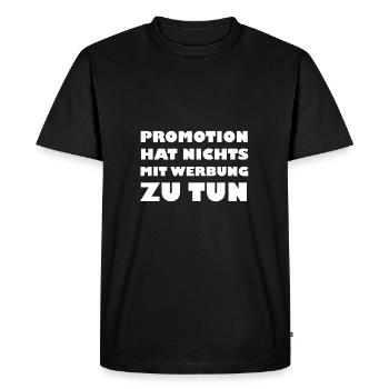Promotion - T-shirt Premium bio Homme - noir - Devant - Nico (187cm)