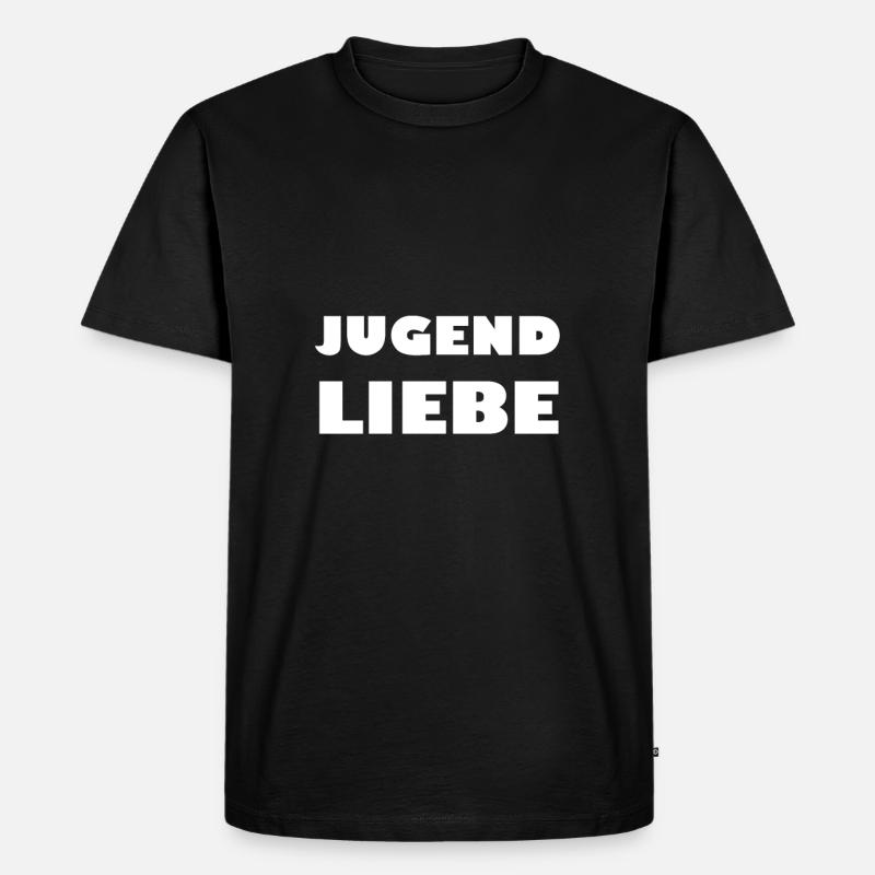 Jugendliebe - Männer Premium Bio T-Shirt - Schwarz