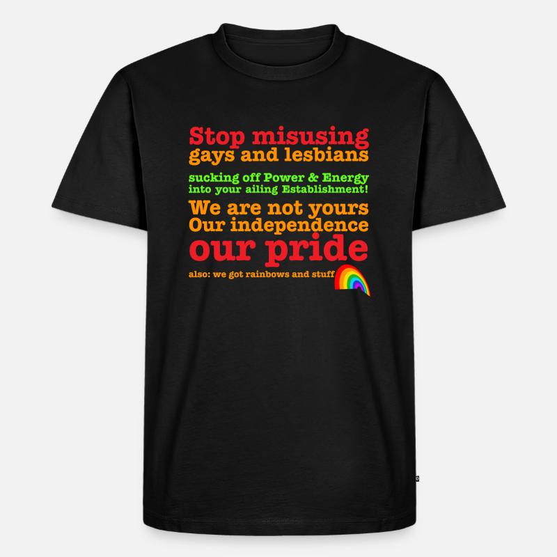 no ailing establishment - Männer Premium Bio T-Shirt - Schwarz
