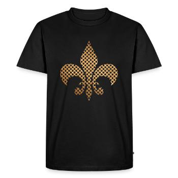 gold royal symbol - T-shirt Premium bio Homme - noir - Devant - Nico (187cm)