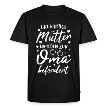 Les grandes mamans sont promues à la grand-mère - T-shirt Premium bio Homme - noir - Devant - Nico (187cm)