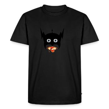 Monsieur Lightning - T-shirt Premium bio Homme - noir - Devant - Nico (187cm)