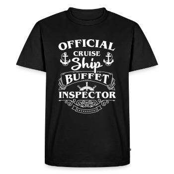 Buffet Catering Drinks - Men's Premium Organic T-Shirt - black - Front - Nico (187cm)