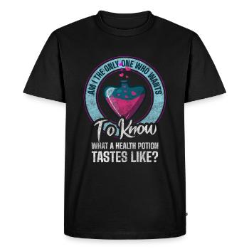 Chemistry Herbs Occult Science - Men's Premium Organic T-Shirt - black - Front - Nico (187cm)