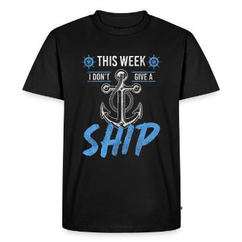 Rebel saying uninteresting sarcasm - Men's Premium Organic T-Shirt - black - Front - Nico (187cm)