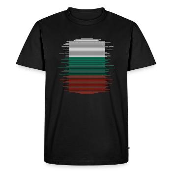 Drapeau Bulgarie Drapeau bulgare Sables d'Or - T-shirt Premium bio Homme - noir - Devant - Nico (187cm)