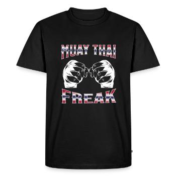 Muay Thai Boxing Muay Thai - Men's Premium Organic T-Shirt - black - Front - Nico (187cm)