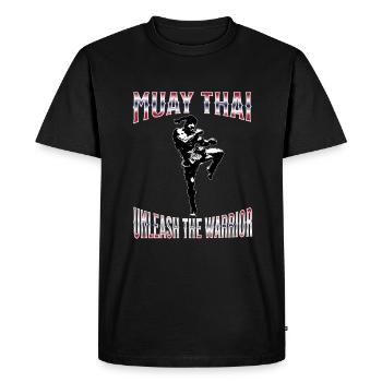 Muay Thai Boxing Muay Thai - Men's Premium Organic T-Shirt - black - Front - Nico (187cm)