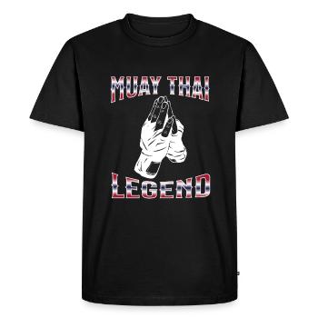 Muay Thaï Boxe Muay Thaï - T-shirt Premium bio Homme - noir - Devant - Nico (187cm)