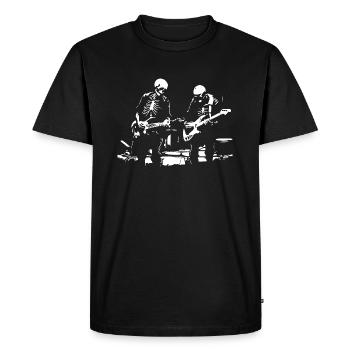 Rocher des squelettes - T-shirt Premium bio Homme - noir - Devant - Nico (187cm)