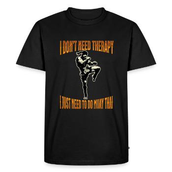 Muay Thai Boxe Muay Thai - T-shirt Premium bio Homme - noir - Devant - Nico (187cm)