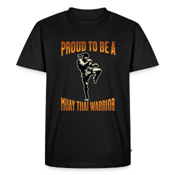Muay Thai Boxe Muay Thai - T-shirt Premium bio Homme - noir - Devant - Nico (187cm)