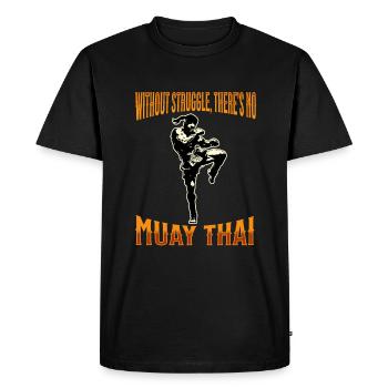 Muay Thaï Boxe Muay Thaï - T-shirt Premium bio Homme - noir - Devant - Nico (187cm)