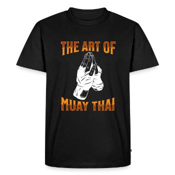 Muay Thai Boxe Muay Thai - T-shirt Premium bio Homme - noir - Devant - Nico (187cm)