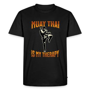 Muay Thaï Boxe Muay Thaï - T-shirt Premium bio Homme - noir - Devant - Nico (187cm)