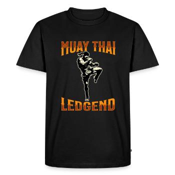 Muay Thaï Boxe Muay Thaï - T-shirt Premium bio Homme - noir - Devant - Nico (187cm)