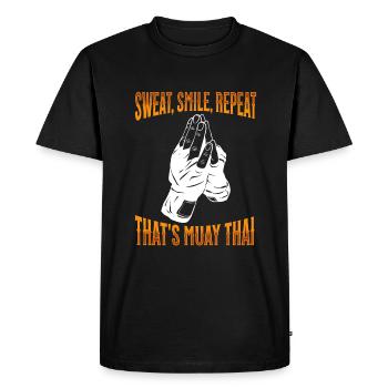 Muay Thai Boxe Muay Thai - T-shirt Premium bio Homme - noir - Devant - Nico (187cm)