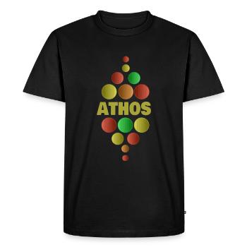 Gift for Athos - Men's Premium Organic T-Shirt - black - Front - Nico (187cm)