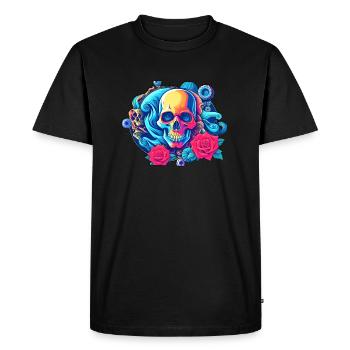 Skulls 'n' Roses - Hypnoeyes - Men's Premium Organic T-Shirt - black - Front - Nico (187cm)