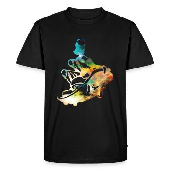 Skater - skateboard - skate - T-shirt Premium bio Homme - noir - Devant - Nico (187cm)