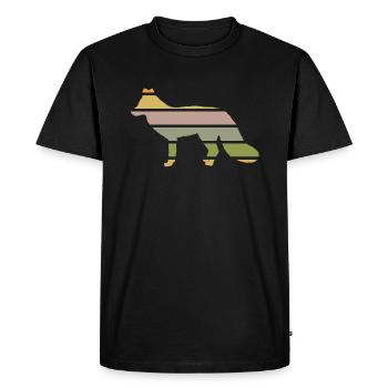 habitants de la forêt renard de la forêt renard-coucher de soleil - T-shirt Premium bio Homme - noir - Devant - Nico (187cm)