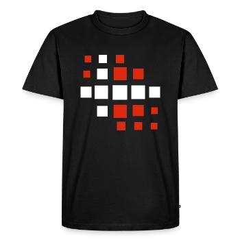 Drapeau du Danemark Scandinavie Drapeau du Danemark Voyage - T-shirt Premium bio Homme - noir - Devant - Nico (187cm)