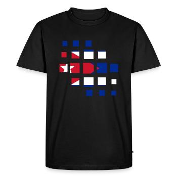 Cuba Drapeau Caraïbes Vacances Cuba Voyage La Havane - T-shirt Premium bio Homme - noir - Devant - Nico (187cm)