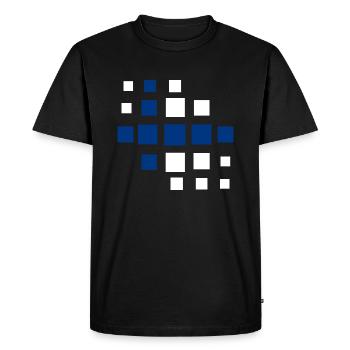 Finland Flag Suomi Finnish Flag Used Look - Men's Premium Organic T-Shirt - black - Front - Nico (187cm)